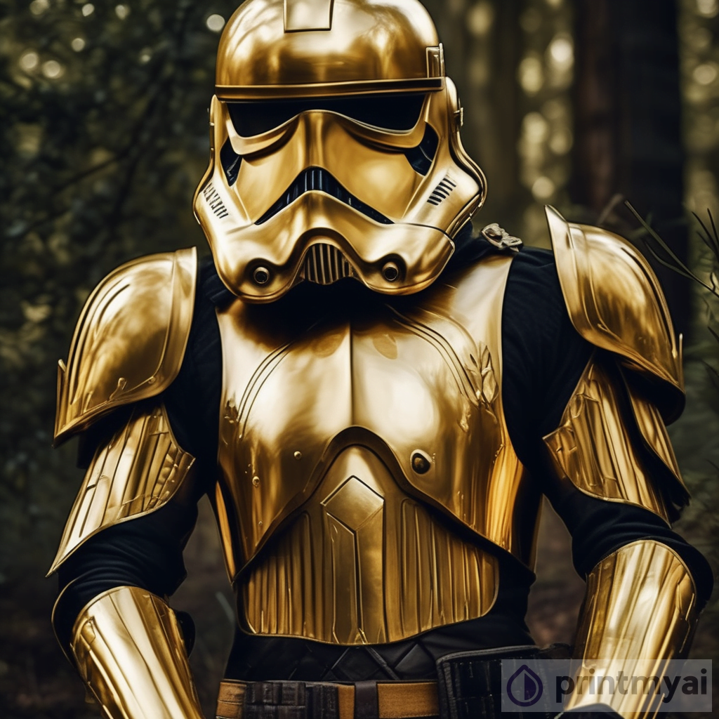 Star Wars Trooper Armor: A Mesmerizing Fusion of Golden Palette, Hyper ...