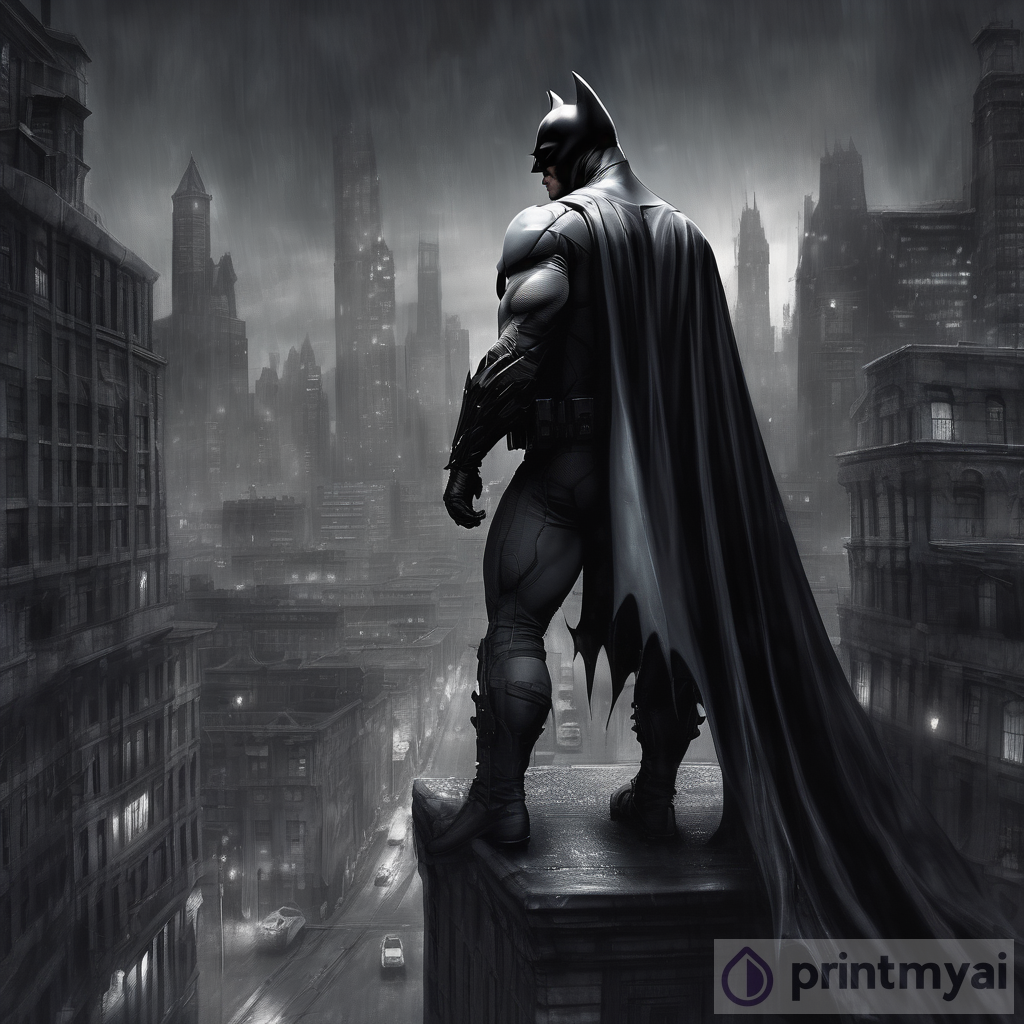 Batman: The Dark Knight Watching Over Gotham 