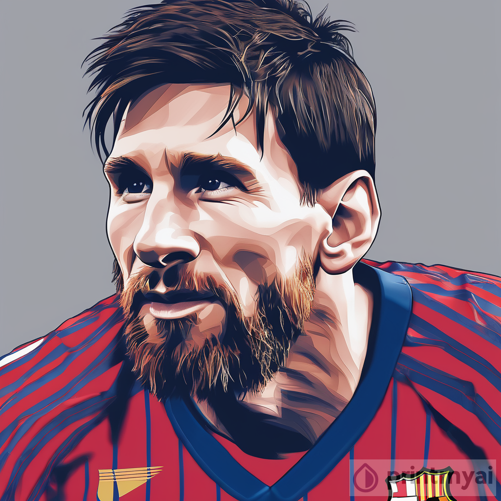 Exploring the Magnificent Artistry of Messi | PrintMyAi