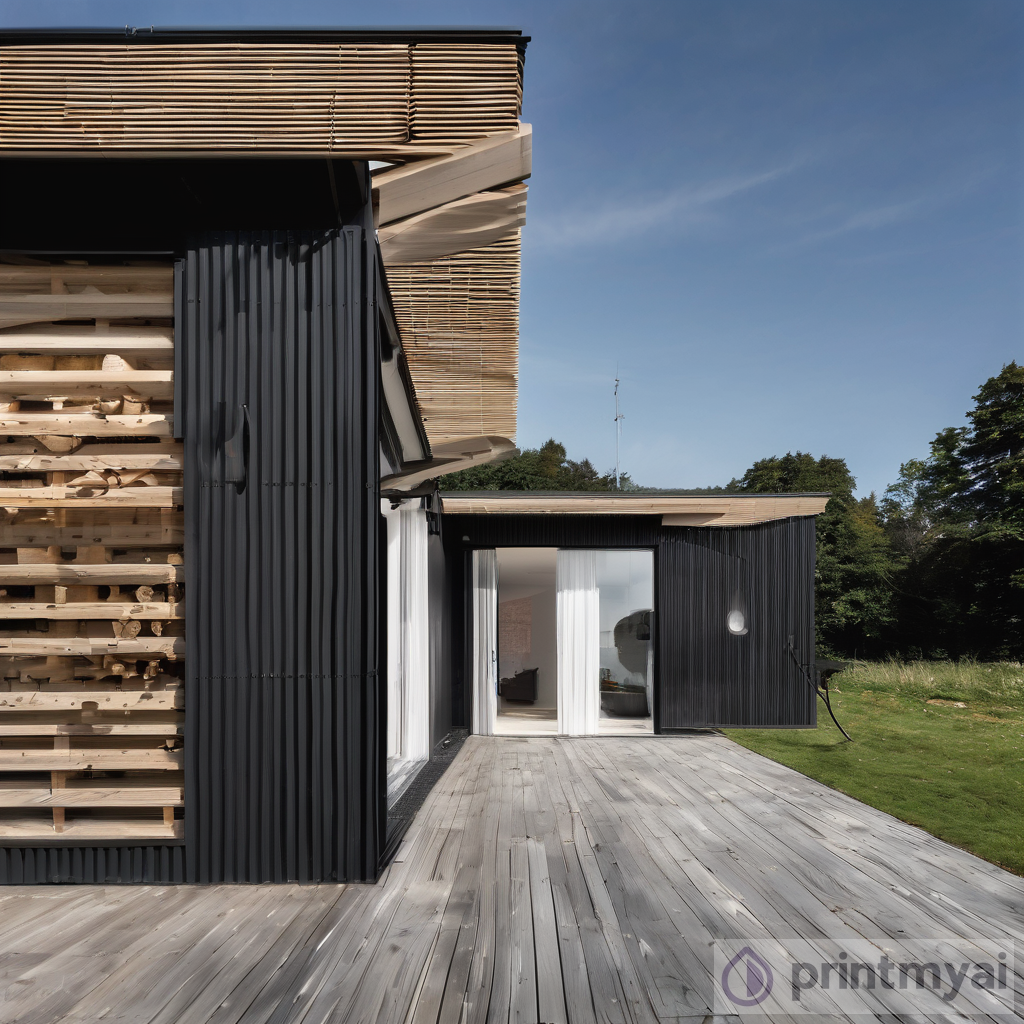 Exploring the Charm of a Barn House with Wooden Slats and Anthracite ...