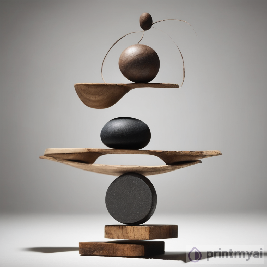 Art of Balance: Conceptual Artwork | PrintMyAi