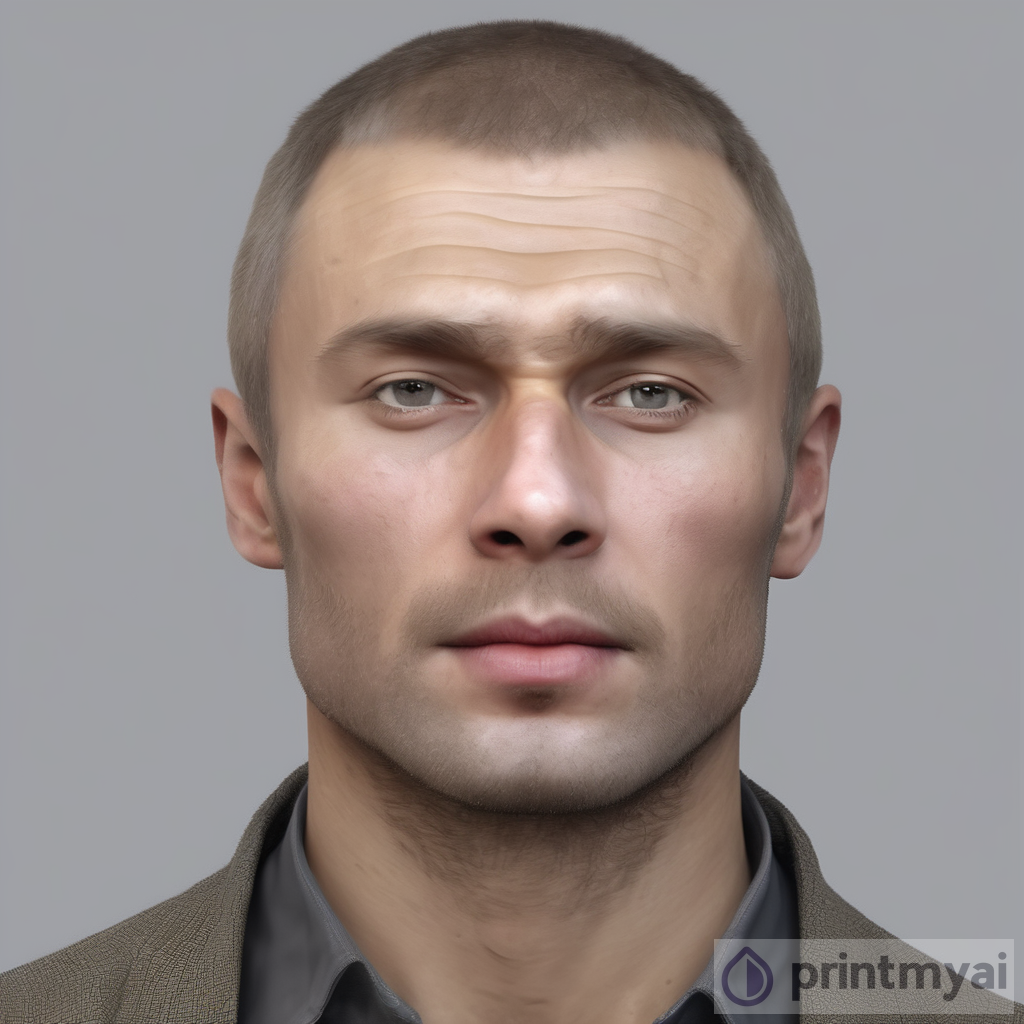 Typical Russian Man Image | PrintMyAi