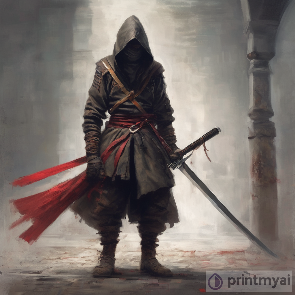 Deadly Polish Assassin: Katana Mastery | PrintMyAi